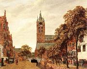 HEYDEN, Jan van der View of the Westerkerk, Amsterdam f Sweden oil painting artist